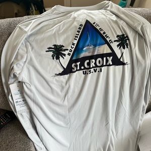 St. Croix altered latitudes water shirt - 2 xl - NWT